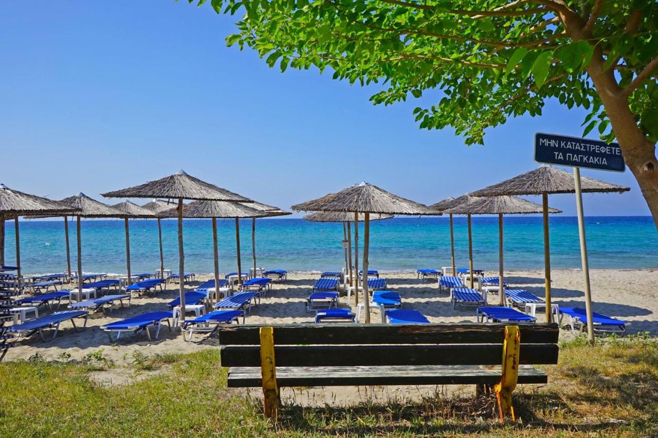 Villa Fofo - Beautiful Sea Front Villa With 650M2 Garden Nea Kallikrateia Esterno foto
